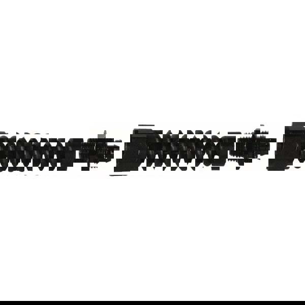 Air Hose End Fitting & Bend Restrictor: Black Anodized Aluminum